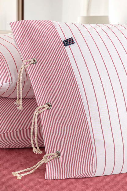 Cruise Double Yarn Dyed Duvet Cover Set - Red