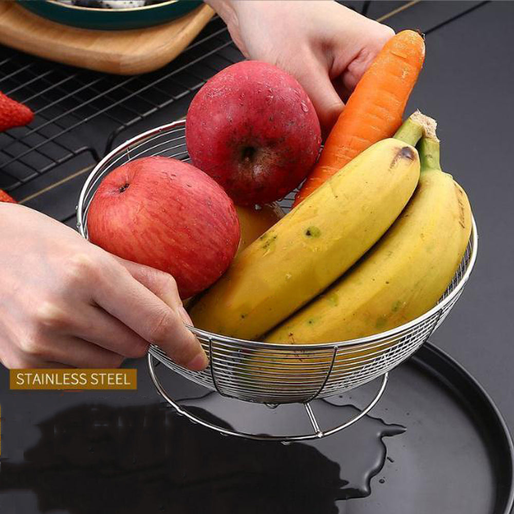 Stainless Steel Round Fruit Basket