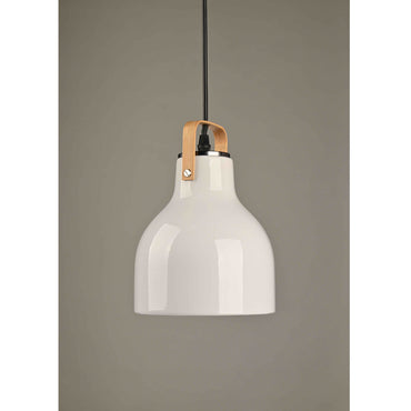 Danny Home White Ceramic Pendant Light 23.5cm