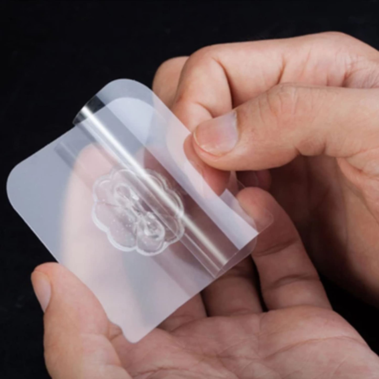 10-Pcs Heavy Duty Waterproof Transparent Adhesive Stainless-Steel Hooks 5.5cm (Load Up to 2-3 Kg)