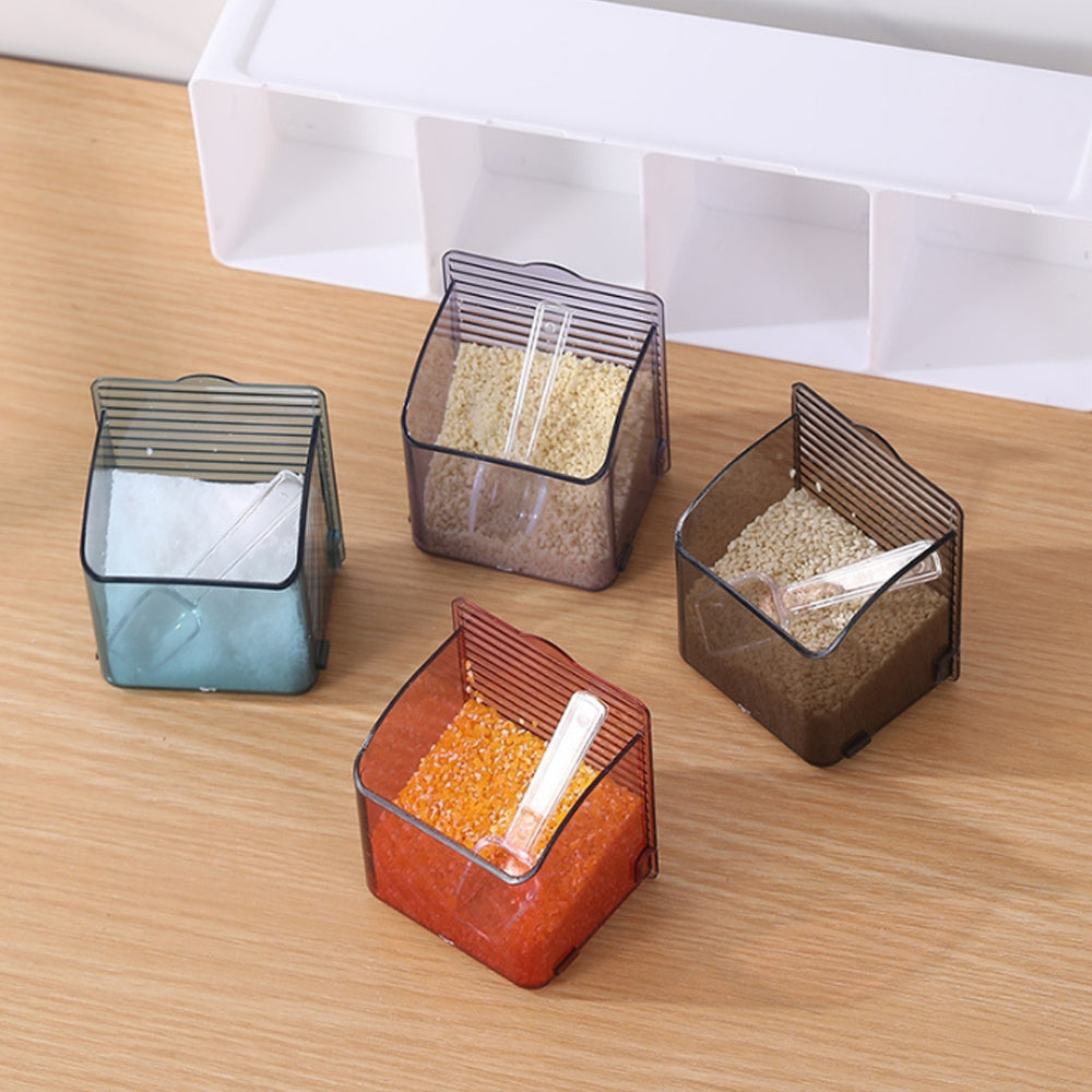 Trace-less Sticker kitchen wall Spices & Herbs Box
