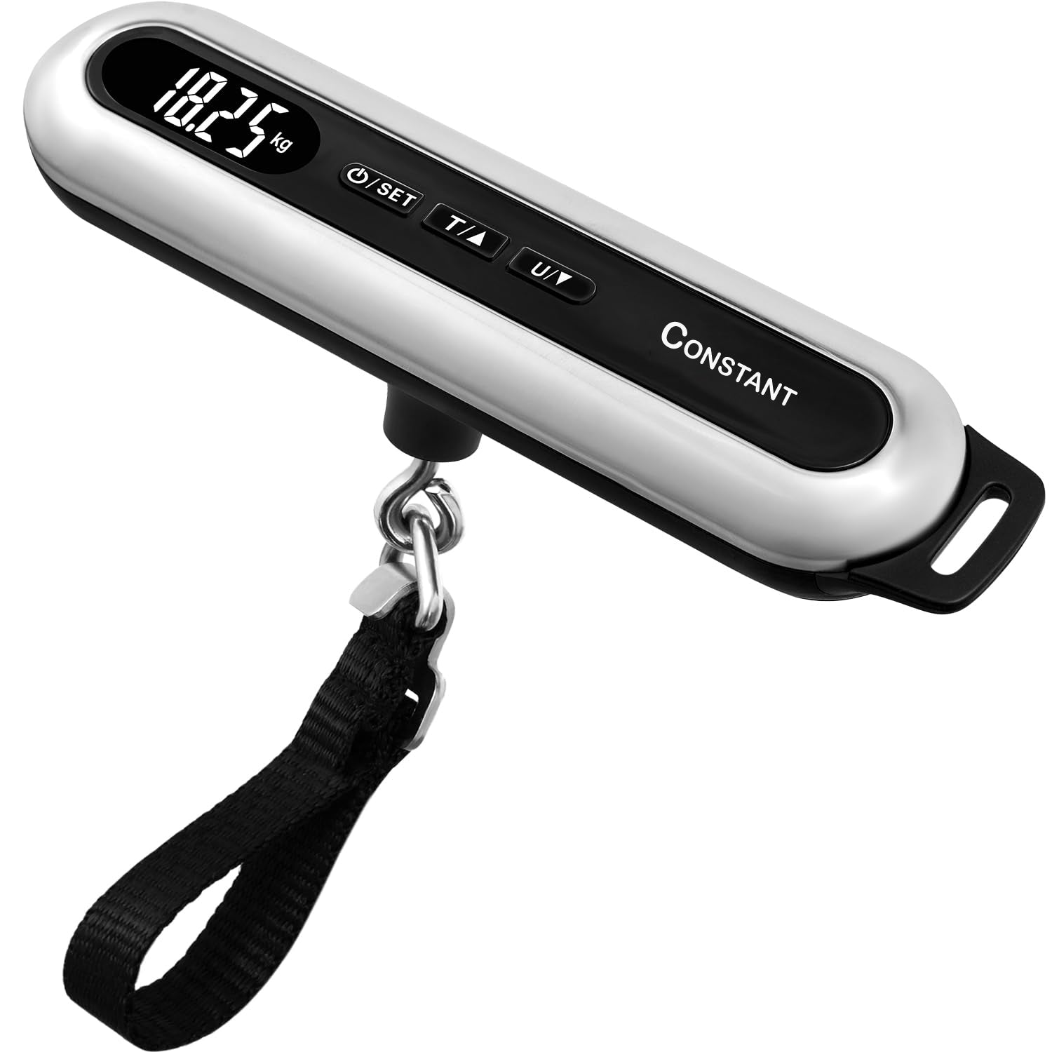 Constant, Luggage Scale, 50KG Luggage Weight Scale Digital Suitcase Scale with Hook