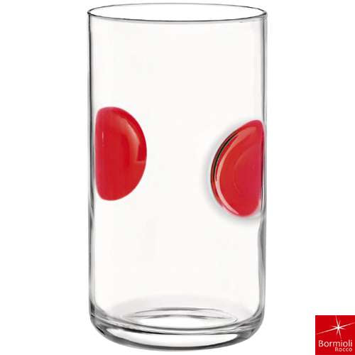 Bormioli Rocco Giove Glass with Colorful Circles