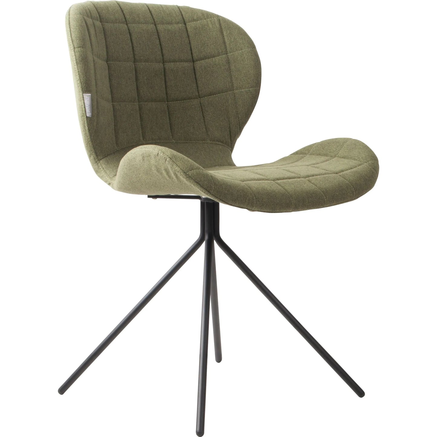 OMG Dining Chair with Black Metal Legs – Modern Upholstered Accent Chair for Dining Room & Office
