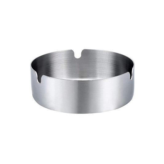 Stainless Steel Cigarette Ashtray Silver – 10 cm HY079-10