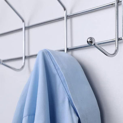 Stainless Steel Over the Door Hanger 6-Hooks 47cm