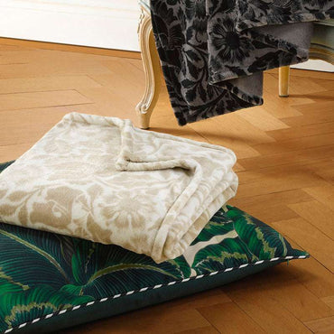Plaid Arabesque Taupe – 130×160 cm by Christian Lacroix