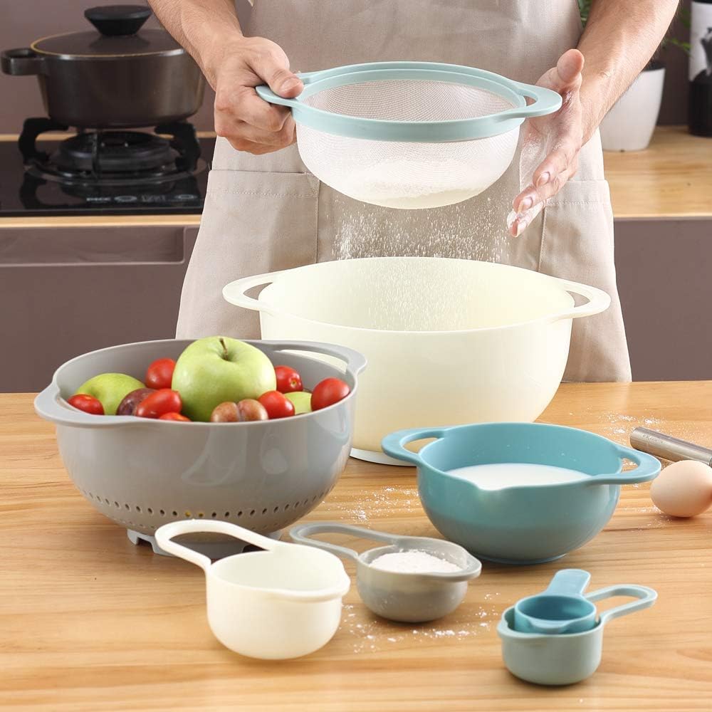 Danny Home 10-Pieces Nesting Measuring & Mixing Bowls