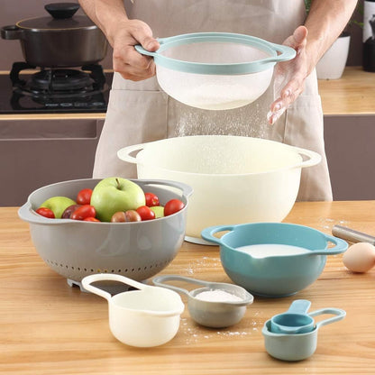 Danny Home 10-Pieces Nesting Measuring & Mixing Bowls