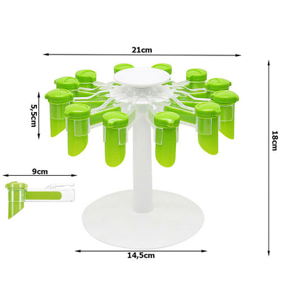 Rotating Spice Organizer Gripper Condiment Clips