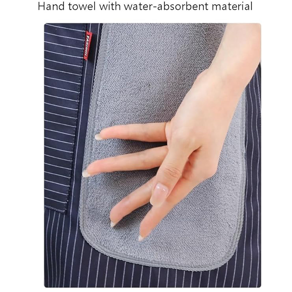 Apron YURILIFE With Pocket Waterproof and Oil Proof for Home Kitchen