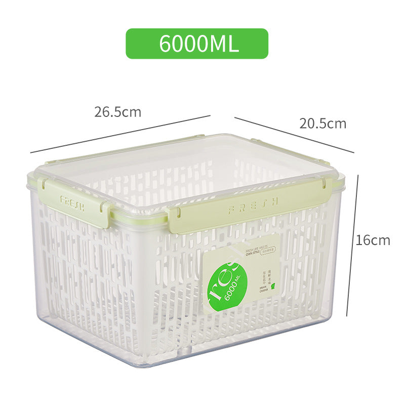 Microwave plastic Food Storage with strainers 6000ml