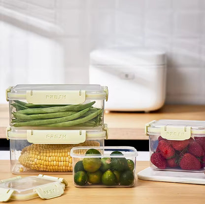 Microwave plastic Food Storage With Smart Lock Lids 650ml