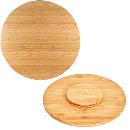 Rotating Bamboo Serving Board 35cm