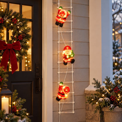 Noël Outdoor LED Santa Ladder Christmas Decoration – 157 cm