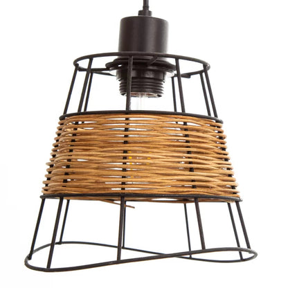 Nino Tunis 3-Light Rattan Pendant Chandelier