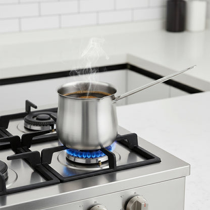 Stainless Steel Turkish Coffee Pot With Lid