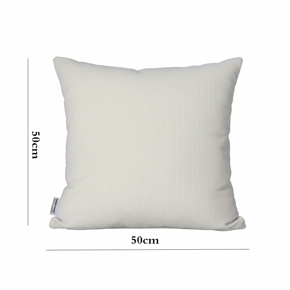 Danny Home Cotton Corduroy Cushion – off-white 50x50cm