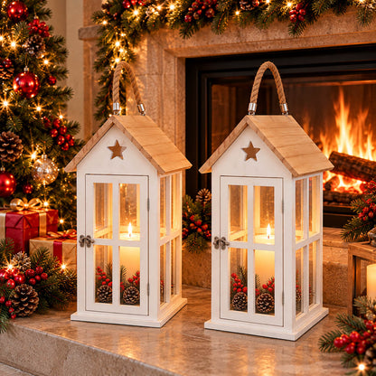 Migros Alpine Lodge Wooden Christmas Lantern