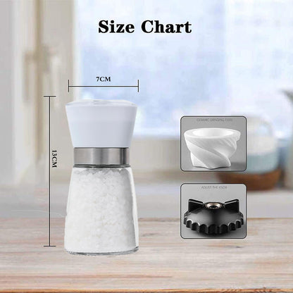 Danny Home Pepper Mill Seasoning Bottle 13-cm White