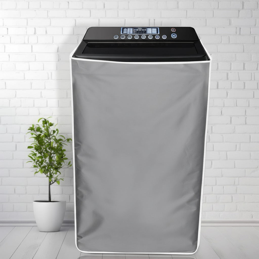 Waterproof & Dustproof  Top LoadWashing Machine Cover Suitable for 7-8 Kg – Grey