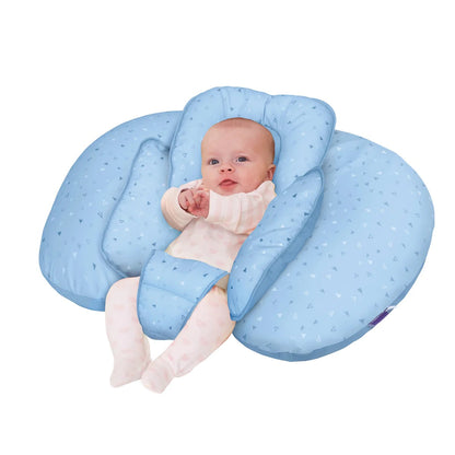ClevaCushion Nursing Pillow & Baby Nest - Blue