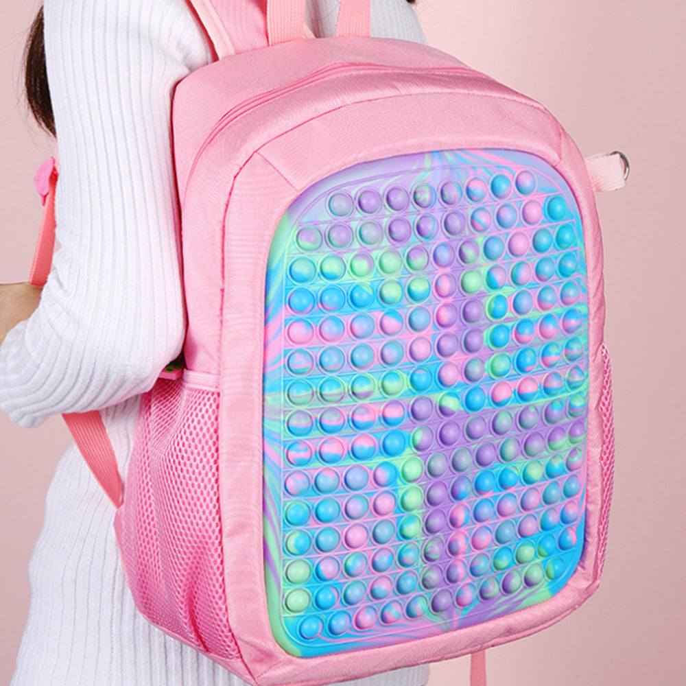 Pop It Fidget Toys Camouflage Backpack Silicone