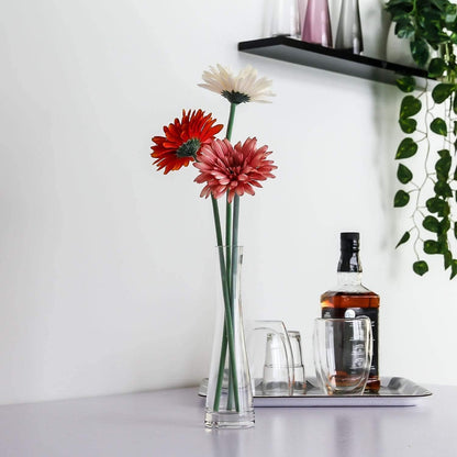 Danny Home Clear Glass Plant Vase 27-cm