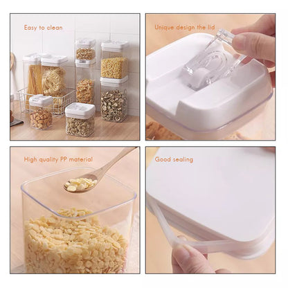4 Pcs Set, Easy Lock Food Storage Round Shape