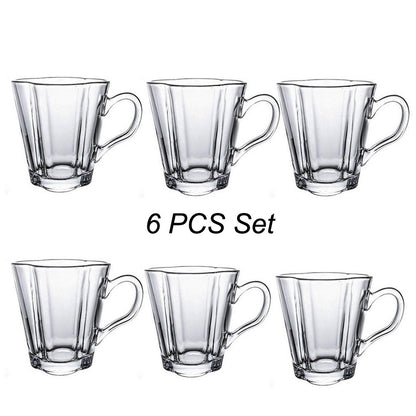 6 PCS Flower Shaped Glass Cup