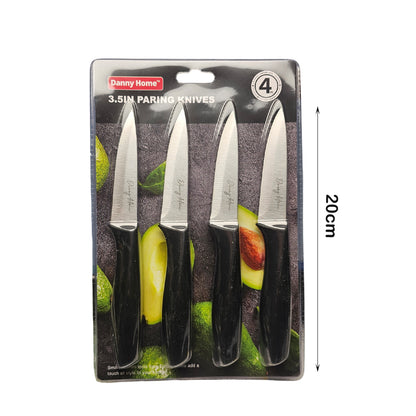 Danny Home 4-Pieces 3.5″ Stainless Steel Paring Knife Set