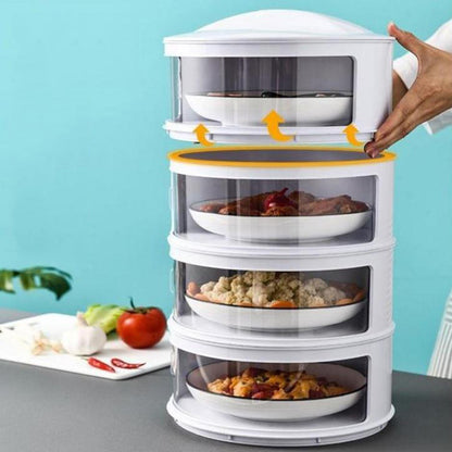 Transparent Stable Stack-able Food Insulation Covers Dust-proof