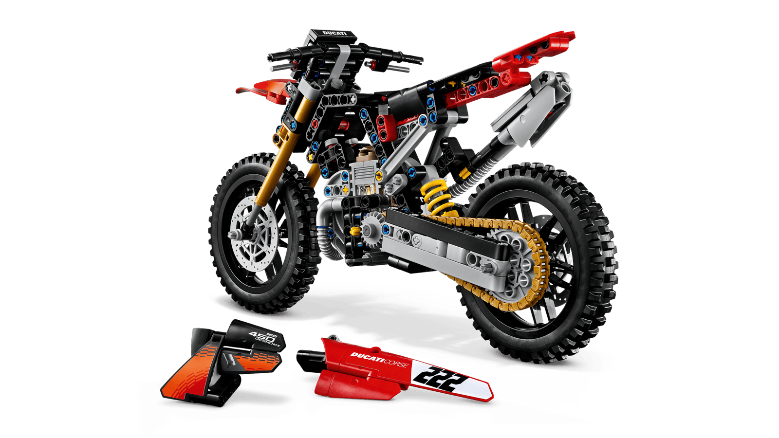 LEGO Technic - Ducati Desmo450 MX Factory Motorcycle - 42238