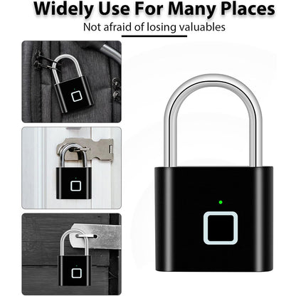 Fingerprint Padlock for Locker, Gym, Door, Luggage