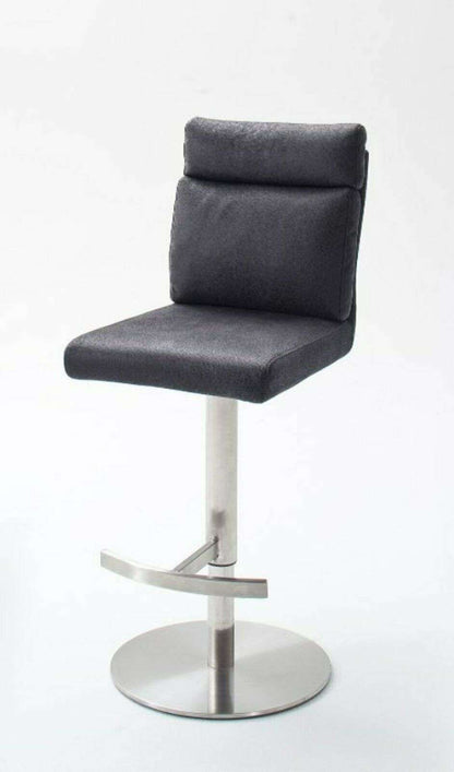 Pia Antique-Look Bar Stool in Brown or Gray