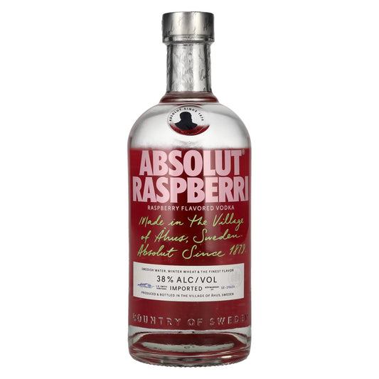 Absolut Vodka Raspberry Case of (6) / 700ml