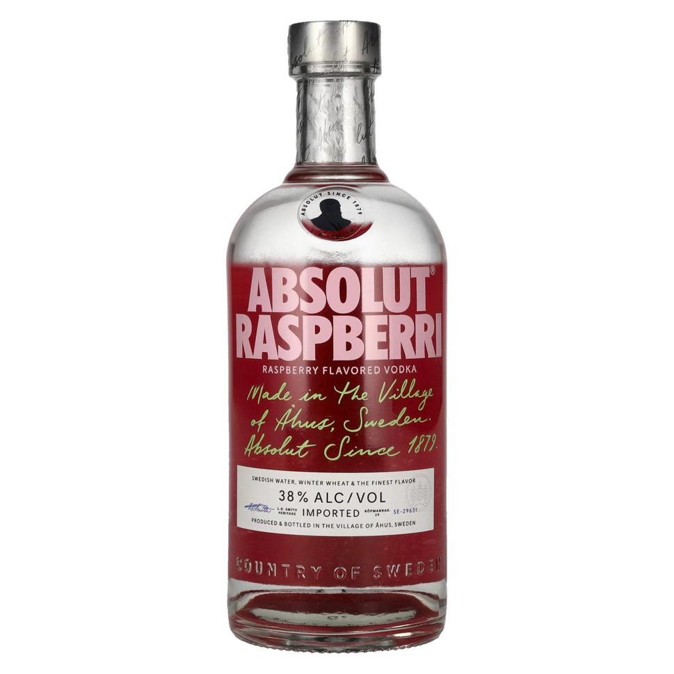 Absolut Vodka Raspberry Case of (6) / 700ml