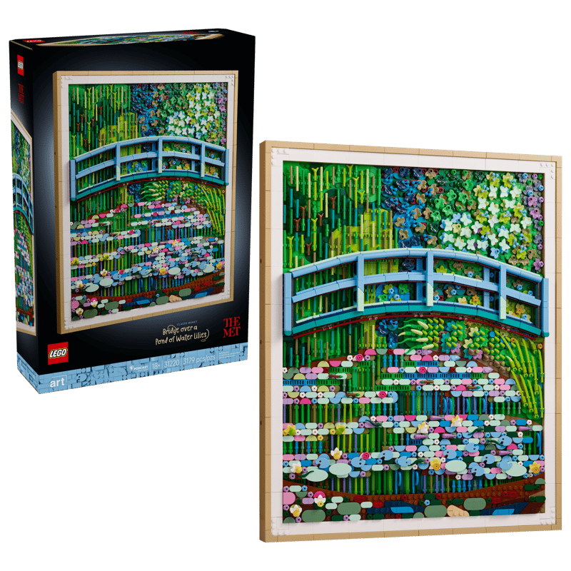 LEGO Art Claude Monet Bridge over Water Lilies 31220 Kit