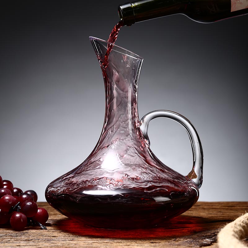 High-Quality Glass Wine Carafe With Handle 1500-ml
