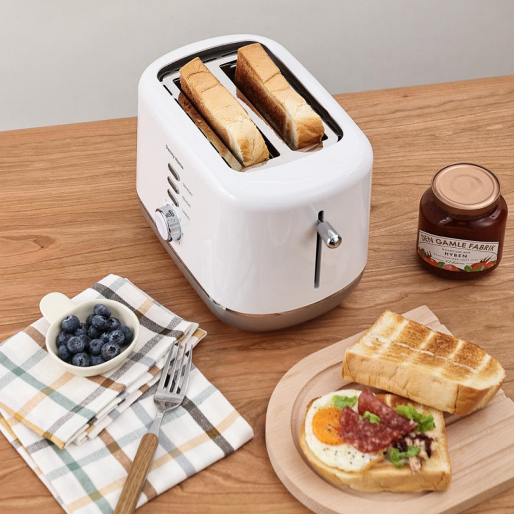 Danny Home White Two Slice Toaster 27cm
