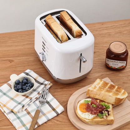 Danny Home White Two Slice Toaster 27cm