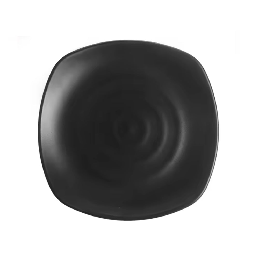 Plate Black Melamine Dinnerware