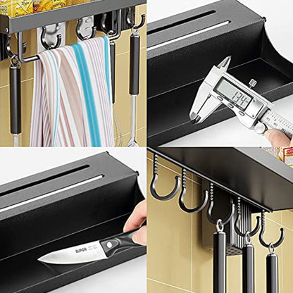 kitchen wall-mounted storage pot rack
