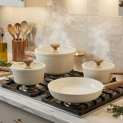 DSP CA021-S01 𝑴𝒂𝒔𝒕𝒆𝒓𝒑𝒊𝒆𝒄𝒆 𝑪𝒐𝒐𝒌𝒘𝒂𝒓𝒆 Set of 7-Pcs Beige