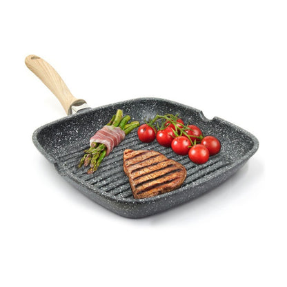 DSP 24CM TOUGHENED NON-STICK GRILLPAN CA006-D24-BLACK