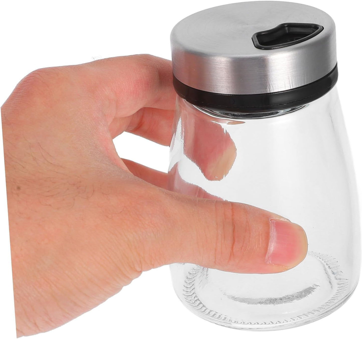 Danny Home 3-Pcs Spices & Salt Glass Jar With Stainless steel lid 250ml