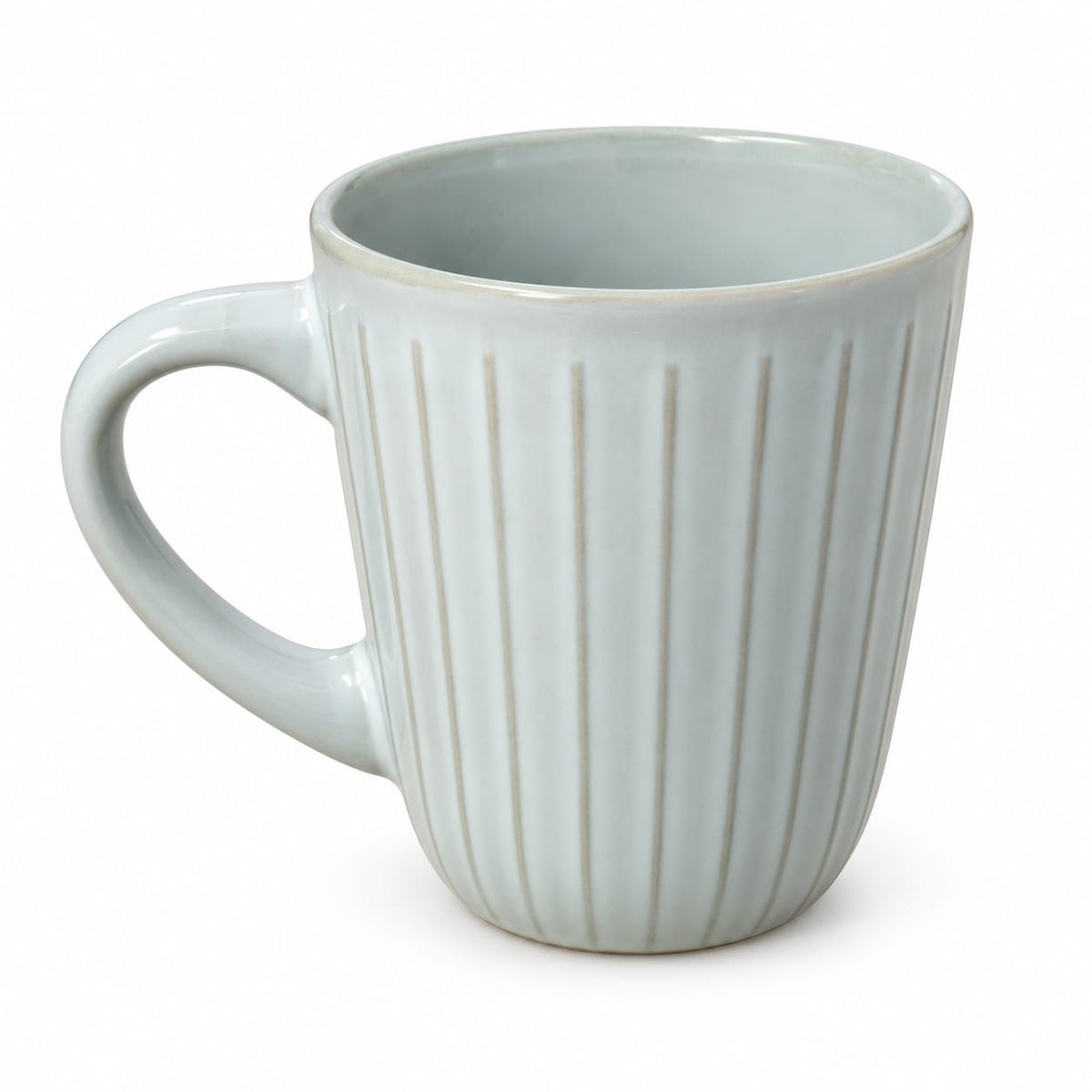 Alpine Lodge Fluted Ceramic Mug – Sage Grey – Approx. 300 ml