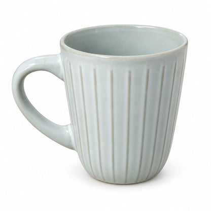 Alpine Lodge Fluted Ceramic Mug – Sage Grey – Approx. 300 ml
