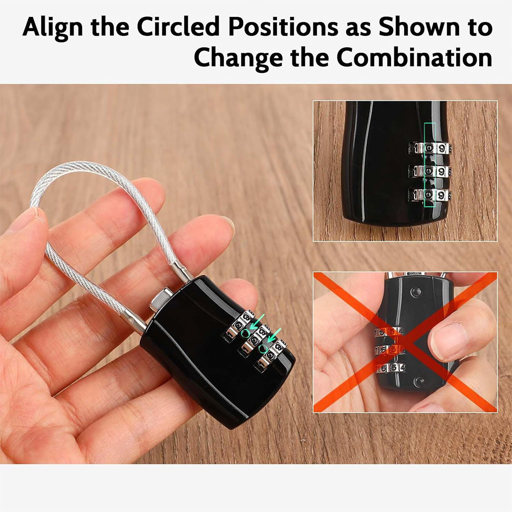Danny Go 3-Digit Combination Cable Lock DT021