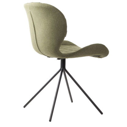 OMG Dining Chair with Black Metal Legs – Modern Upholstered Accent Chair for Dining Room & Office